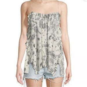 IRO bamare paisley bandana cami NWT